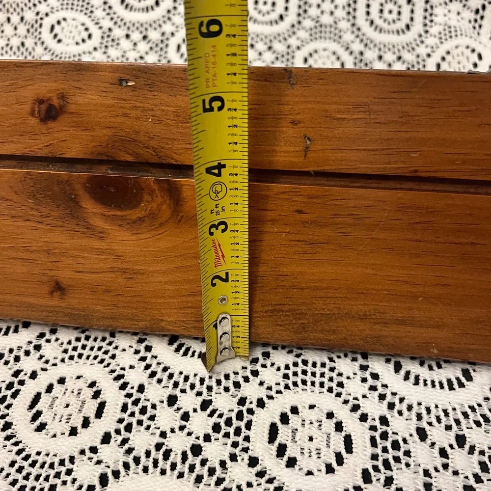 Vintage Large Wooden Wall Shelf Heart Cutout | Cottage 90s